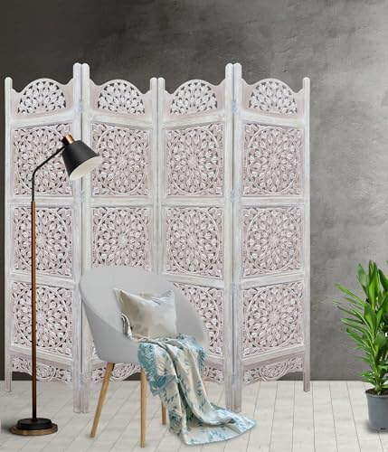COTTON CRAFT Room Divider Wood Screen - Image 3