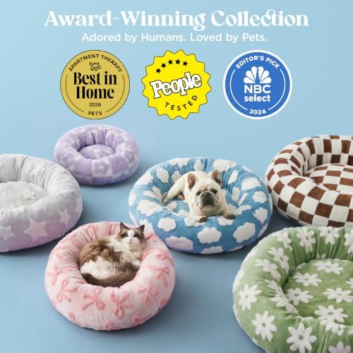LE SURE Shown on TV Jacquard Donut Dog Beds Medium Sized Dog - Image 2
