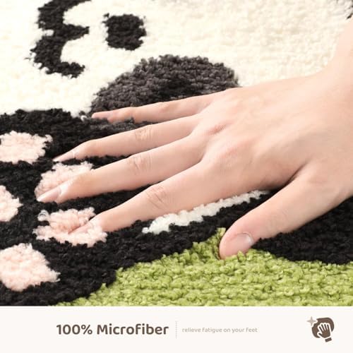 Molesun Panda Bath Mat 16x24, Soft Absorbent Microfiber Bath Rugs - Image 5