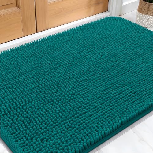 OLANLY Dog Door Mat for Muddy Paws 34x21, Super Absorbent Chenille Mud Mat by OLANLY