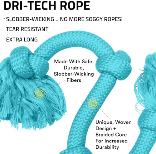 Playology Tug Rope Dog Toys for Large Breeds - Image 2