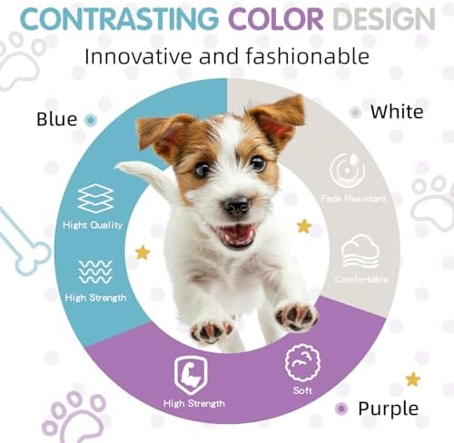 Tri-Color XS Dog Harness, Adjustable Step-in Design Puppy Harness, Heavy Duty - Image 6