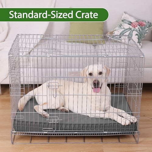 Waterproof XXXL Dog Bed Washable, Wipeable Leather Large Crate Pad 54" - Image 5