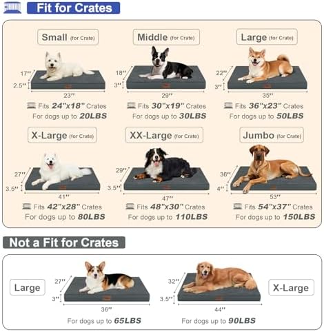 Waterproof Orthopedic Dog Crate Bed - Image 2