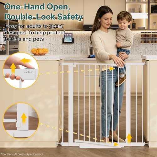 InnoTruth 29.6-39.1 in Wide x 35.5 in High Extra Tall Baby Gate - Image 4
