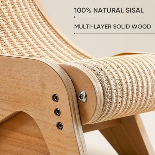 Extra Large Cat Scratcher Lounge Chair, XXL Sisal Cat Scratcher Bed - Image 6