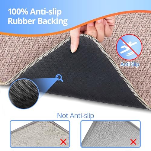 Upgraded Bath Mat 24x36Inch, Thin Bath Mats Rugs - Image 4