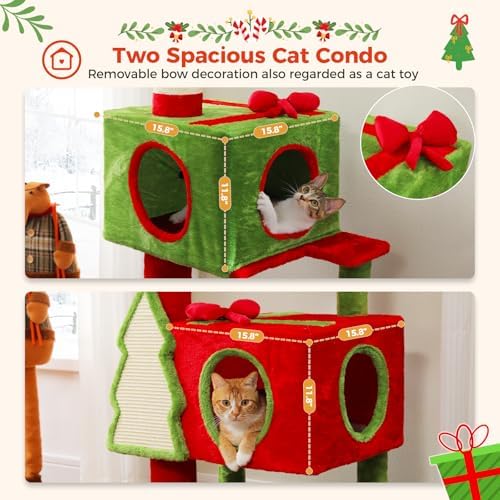 PEQULTI 90.9''-107.8'' Floor to Ceiling Cat Tree - Image 5
