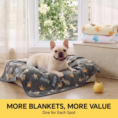 Luciphia 3 Pack Soft Fleece Dog Blankets - Image 6