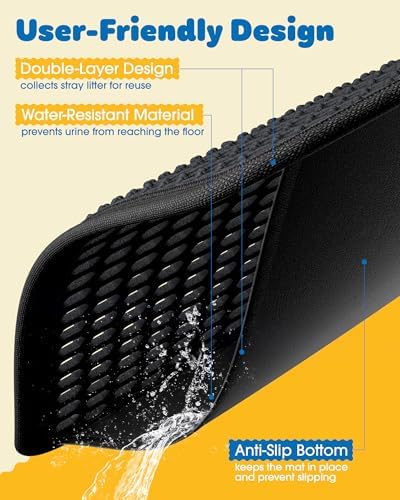 Powools Cat Litter Mat, 23.2 x 14.6 in, Waterproof - Image 5