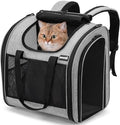 Pecute Cat Backpack with Widened Interior Space, Upgraded Dog Backpack Carrier by pecute