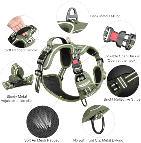 Timos Dog Harness for Large, Reflective No Pull Vest - Image 4