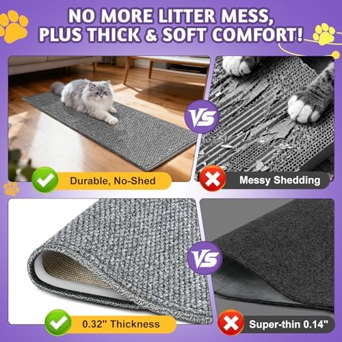 ENONCI Door Protector from Cat Scratching 30x7.8 Cat Wall Corner Scratcher - Image 4