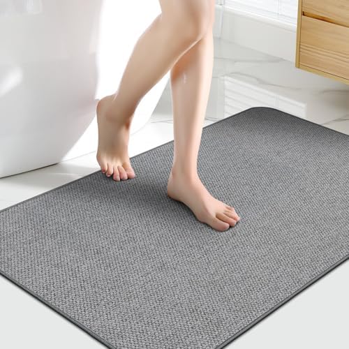 HOMTEB Bathroom Rugs Sets 2 Piece, Thin Bath Mat Absorbent Quick Dry, Machine - Image 5