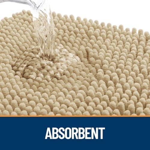 OLANLY Dog Door Mat for Muddy Paws 47x20, Super Absorbent Chenille Mud Mat - Image 3