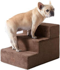 EHEYCIGA Dog Stairs for Small Dogs 13.5" H, 3-Step Dog Steps for Cats by EHEYCIGA