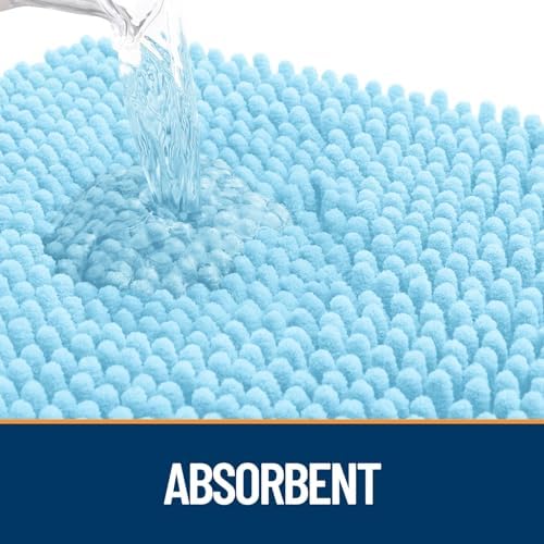OLANLY Dog Door Mat for Muddy Paws 44x24, Super Absorbent Chenille Mud Mat - Image 3