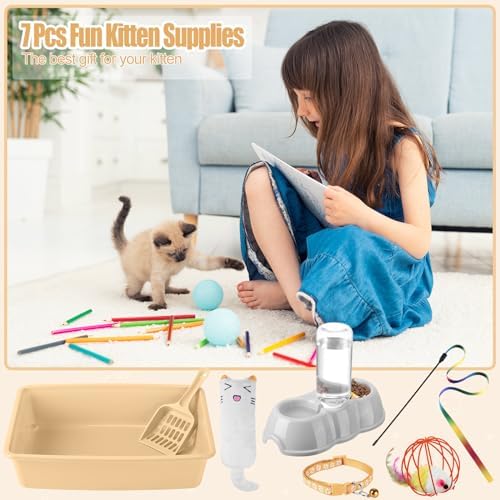 Tioncy 7 Pcs Kitten Litter Box Starter Kit - Image 7