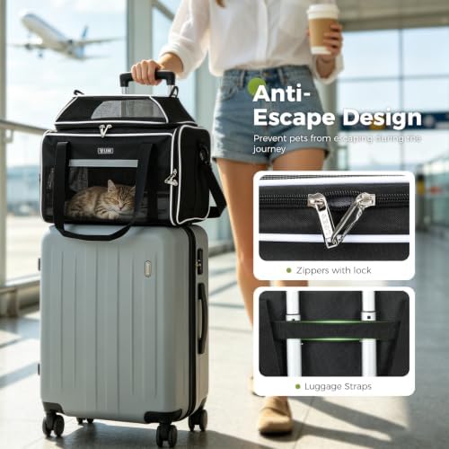 Lekereise Top and Side Expandable Pet Carrier 18x11x11Inch Delta American - Image 5