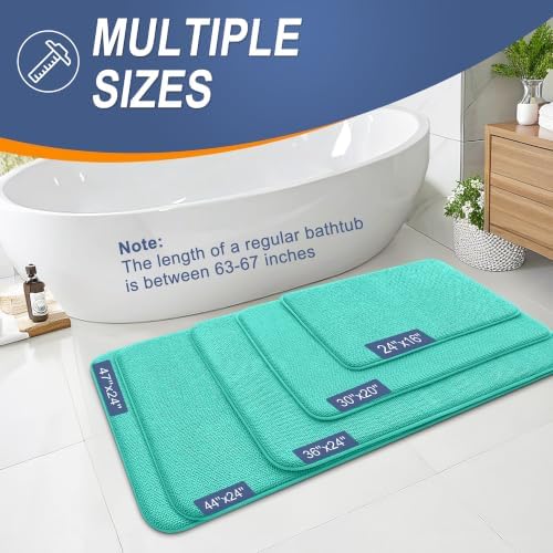 OLANLY Thick Memory Foam Bathroom Rugs 36x24, Soft Absorbent Bath Mat - Image 5