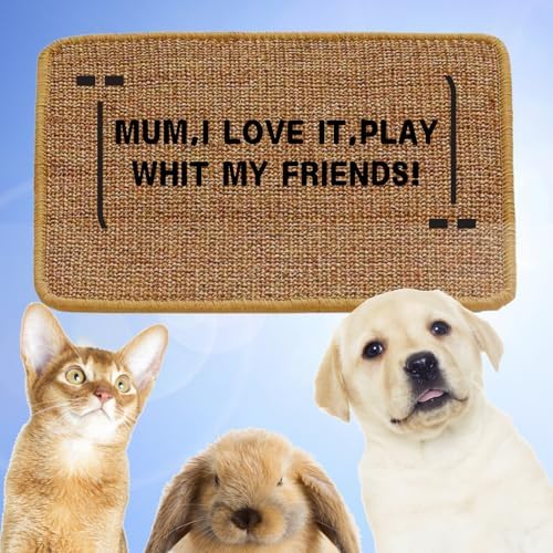 Cat Scratch Pad, Sisal Scratcher Mat Rug, 23.6x15.7in, Furniture Protector - Image 7