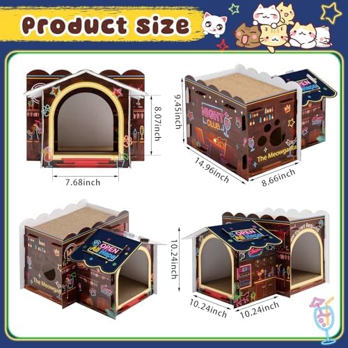 2 Story Cardboard Cat House - Image 2