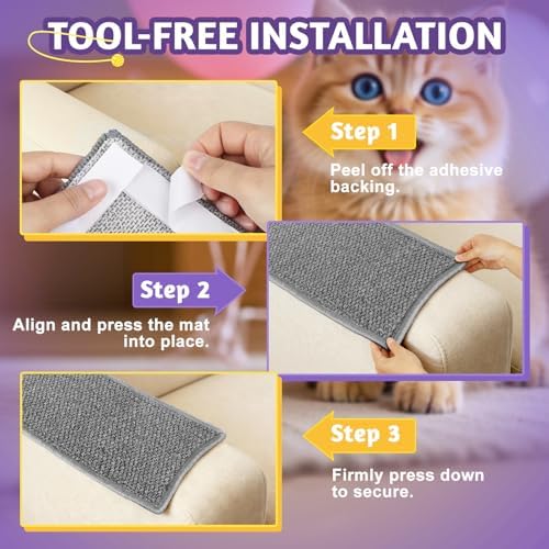 ENONCI Door Protector from Cat Scratching 30x7.8 Cat Wall Corner Scratcher - Image 6