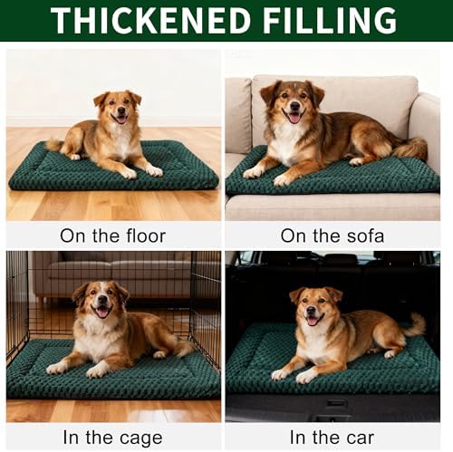 Dog Bed Mat, Reversible & Ultra Soft Kennel Pad-Machine Washable Pet Bed - Image 7
