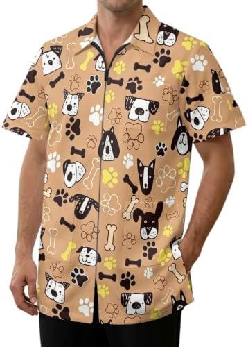 Work Smock for Pet Groomers, Professional Design Water & Hair Proof by YGFLPPV