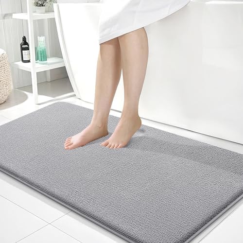 OLANLY Memory Foam Bathroom Runner Rug 45x27, Absorbent Long Bath Mat by OLANLY