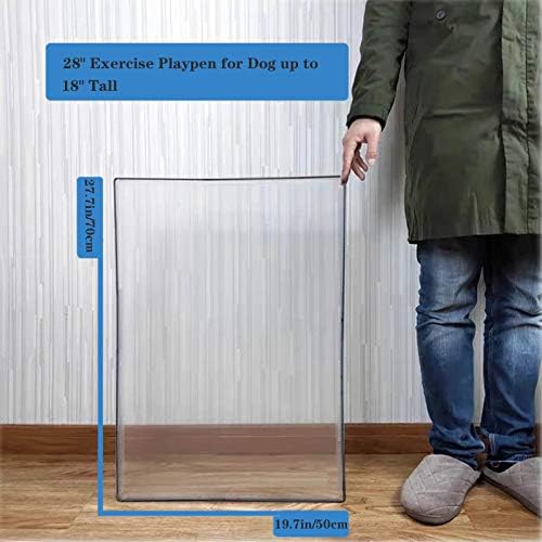 BRIAN & DANY Pet Dog Playpen, Portable Small Animal Transparent Fence Panels - Image 6