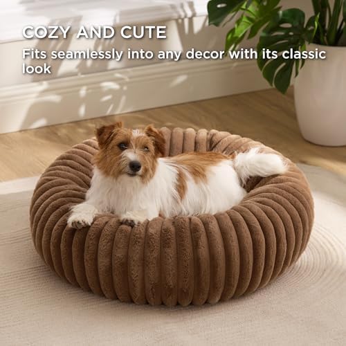 Bedsure ComfyFleece® Donut Small Dog Bed - Image 4