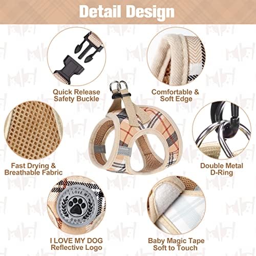 BEAUTYZOO Dog Harness Medium Sized and Leash Set, No Pull Pet Vest - Image 3