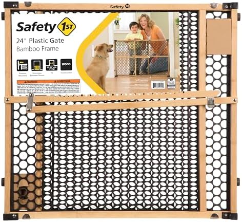 Safety 1st Bamboo Baby Gate for Doorways, No Drill Easy Install, Dog Gates - Image 6