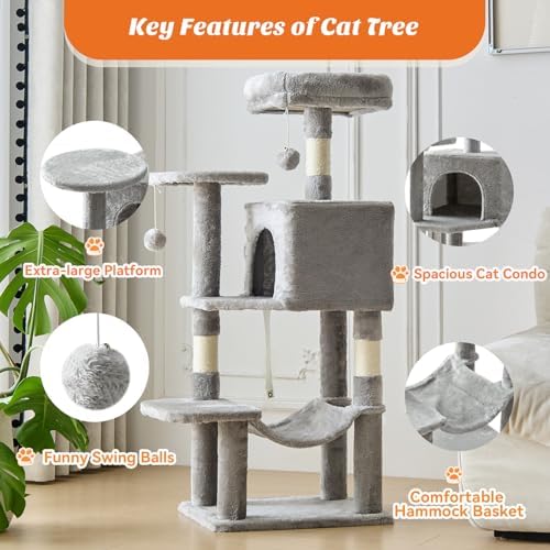Sweetcrispy 44 Inch Cat Tree Tower - Image 3