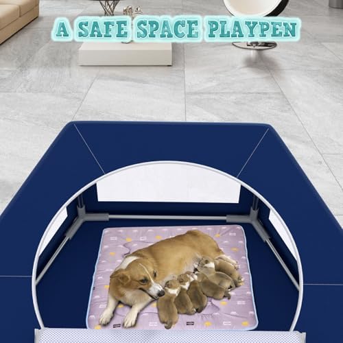 XVISHX 45x45 Inches Hexagonal Type Puppy Playpen, Dog Playpen - Image 4