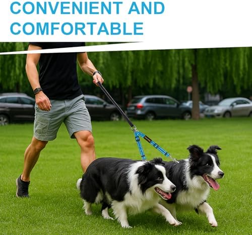 MingXpet Double Dog Leash for Two Dogs, No Pull Dog Leash, 360° Swivel No - Image 7