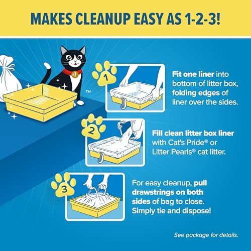 Jonny Cat Litter Box Liners Heavy Duty, Tear & Leak Resistant Large 15ct - Image 6