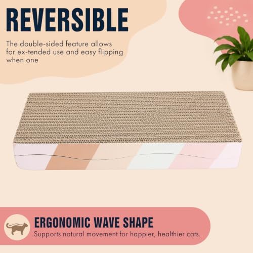 SIDAZON Cat Scratching Board cat Scratcher Cat Scratch Pad Cardboard cat - Image 6