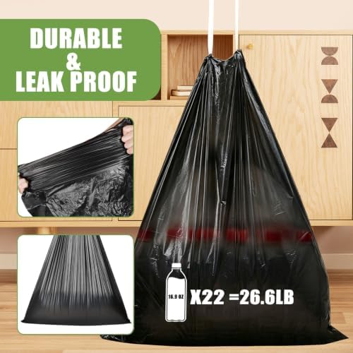 15 Gallon Trash Bags Drawstring - Image 5