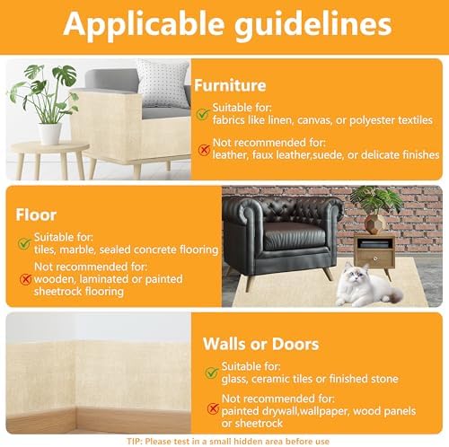 Cat Scratch Pad for Wall, Scratch Furniture Protector - Image 7