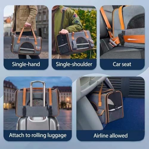 Pesen Premium Soft Cat Carrier, 17.6 x 11 x 11 Inches - Image 3
