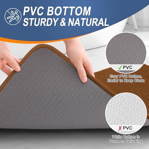 OLANLY Memory Foam Bathroom Runner Rugs 47x20, Absorbent Long Mat - Image 4