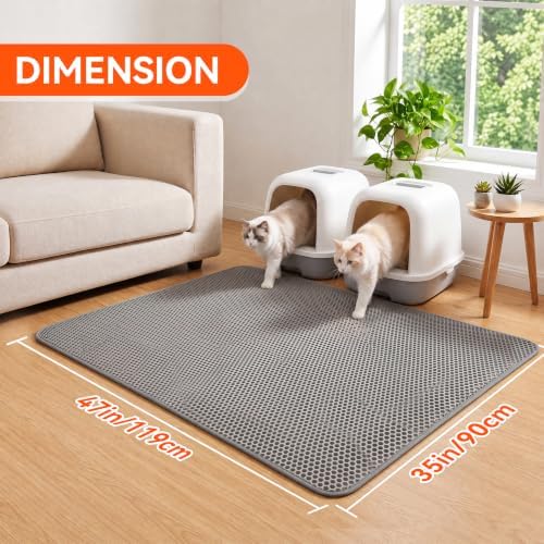 Cat Litter Mat, Double Layer Litter Trapping Mat - Image 2