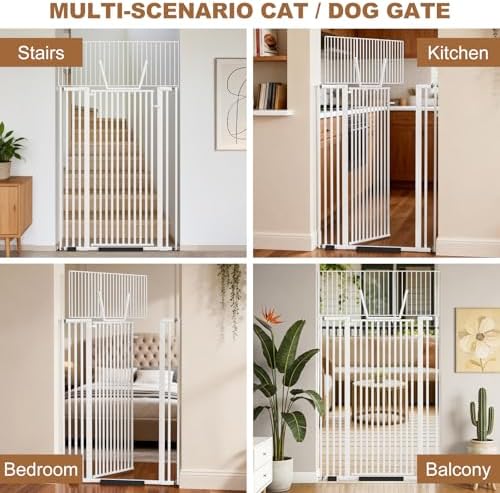 71" Extra Tall Pet Gate, 30-41" Wide Auto Close Tall Dog Gate - Image 5