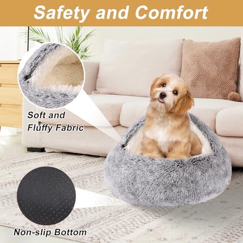 Dog Beds for Small Dogs, Cat Bed Cave, Washable Cute Cat Bed, Cozy Nook Pet Bed - Image 5