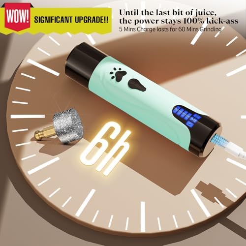 YABIFE Dog Nail Grinder, Dog Nail Trimmers and Clippers Kit, Super Quiet - Image 2