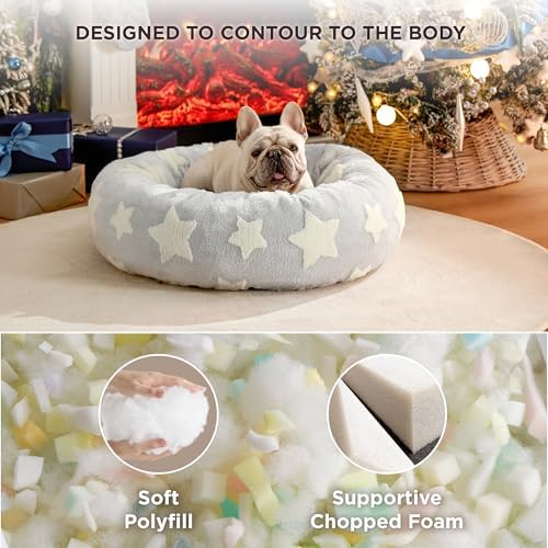 LE SURE Shown on TV Jacquard Donut Dog Beds Medium Sized Dog - Image 4
