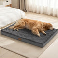 Patas Lague Orthopedic Large Dog Bed Pet Crate Mat 48''X30'' Dark Grey by PatasLague