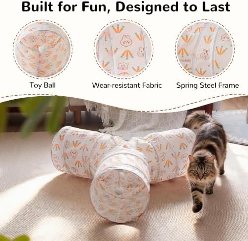 Tempcore Cat Tunnel, 3-Way Collapsible Toy - Image 5